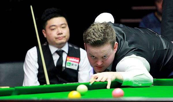 战胜迈克吉, 丁俊晖单杆